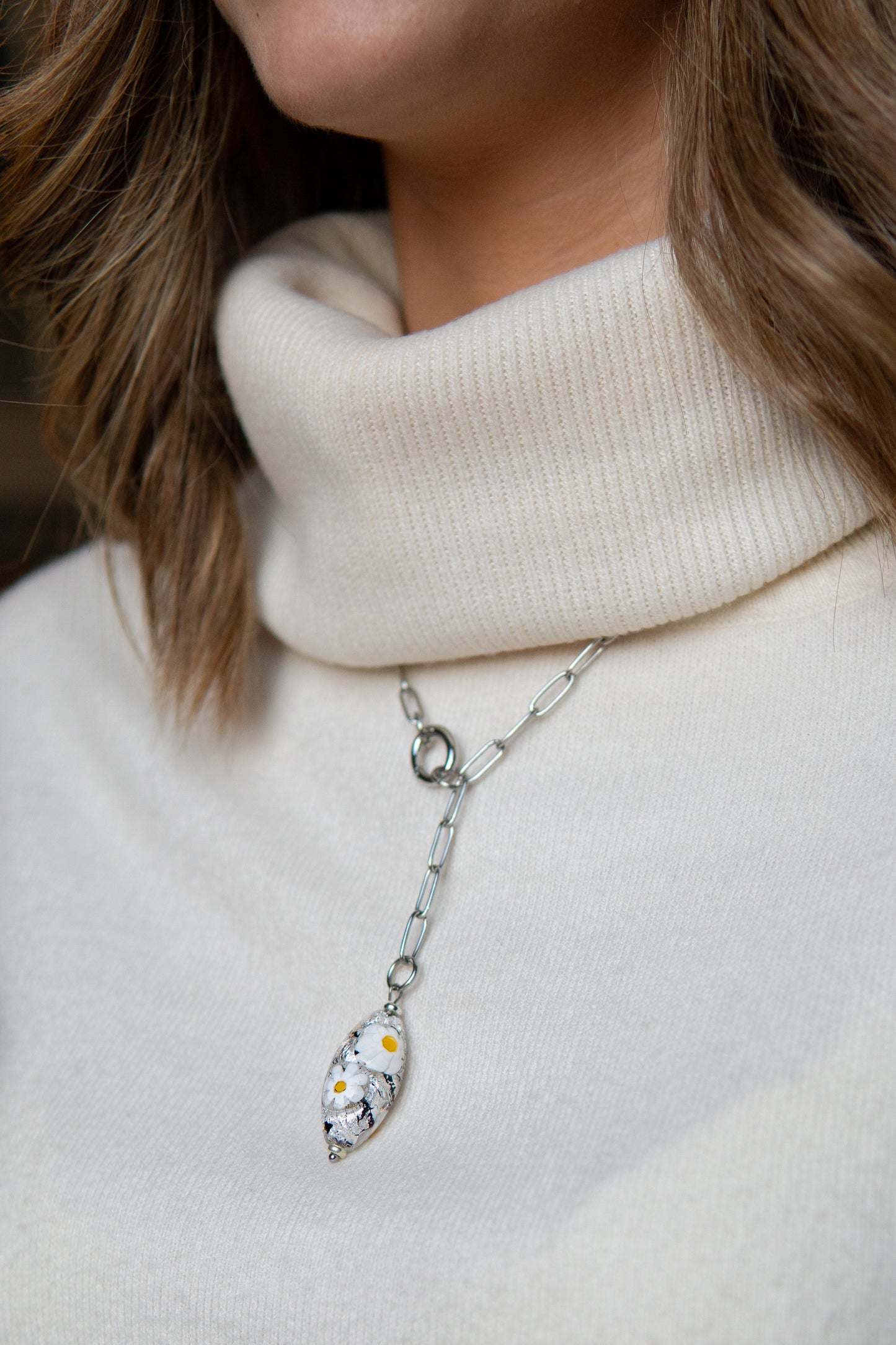 COLLANA FIORETA ARGENTO