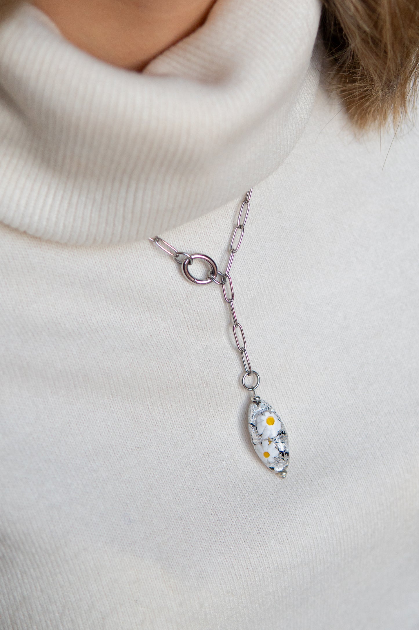 COLLANA FIORETA ARGENTO