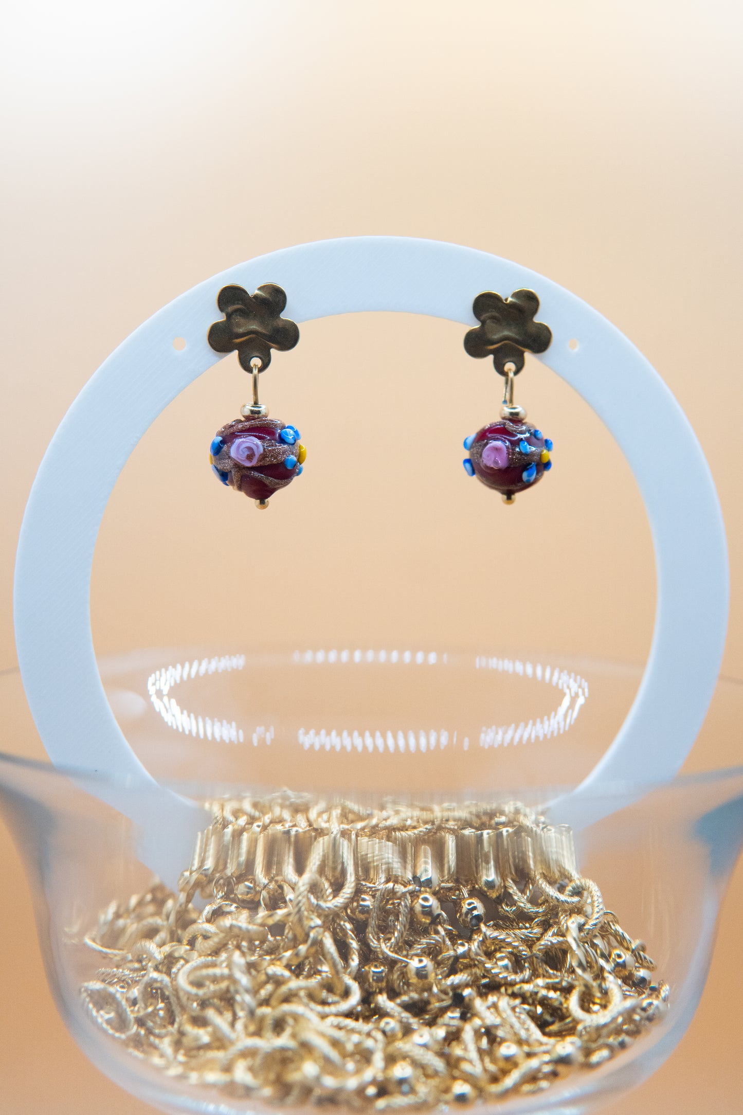 ORECCHINI MINI DELISSIA BORDEAUX