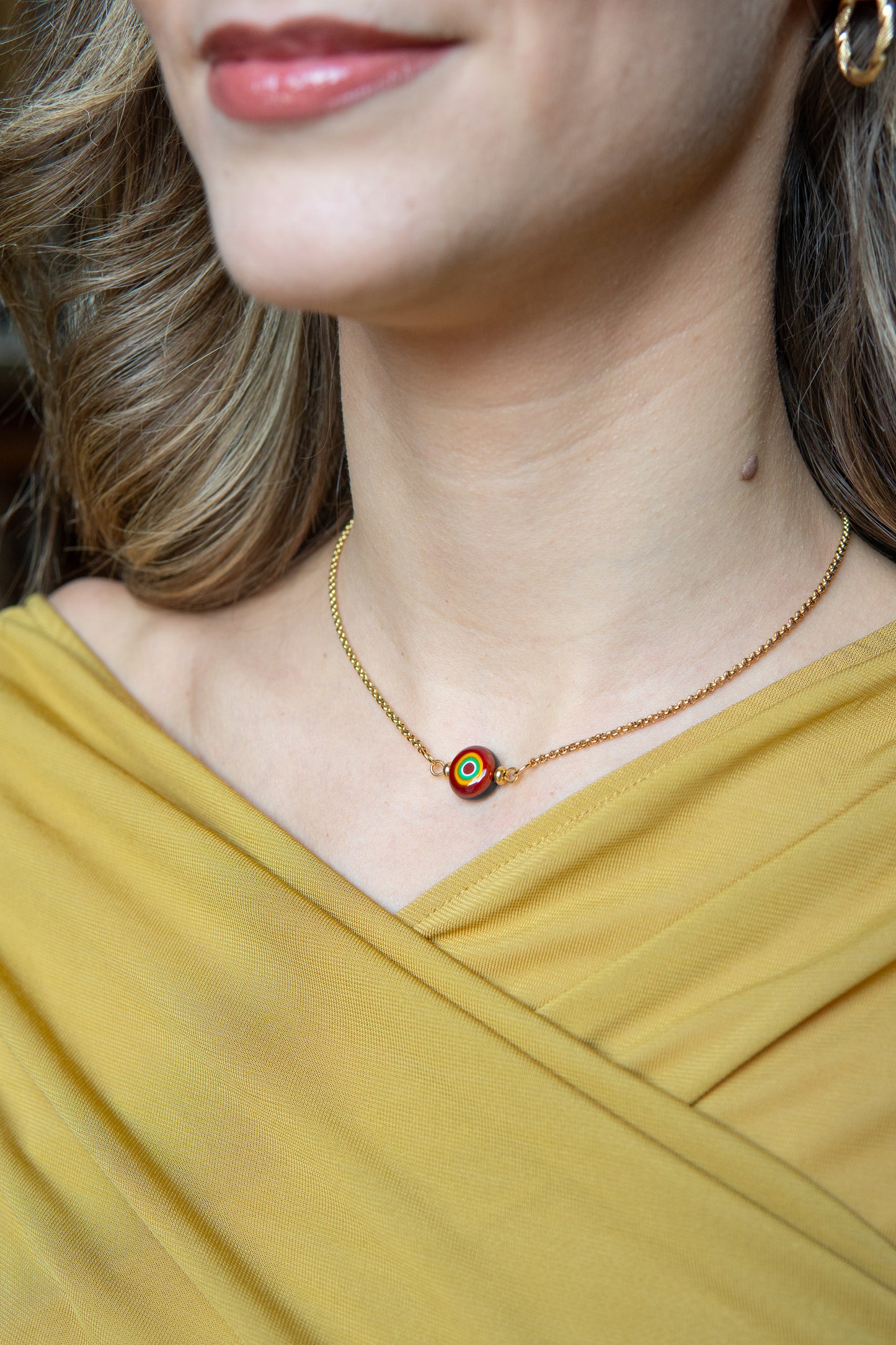 COLLANA ÒCIÈTO MARRONE