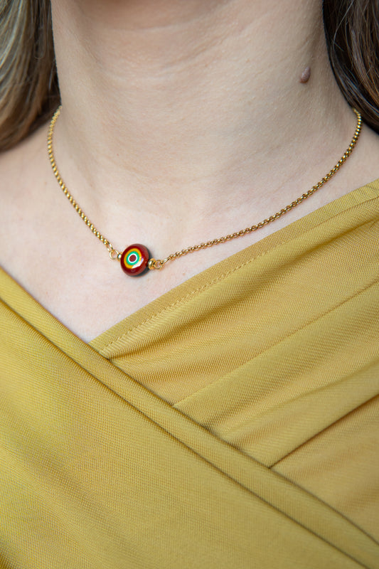 COLLANA ÒCIÈTO MARRONE