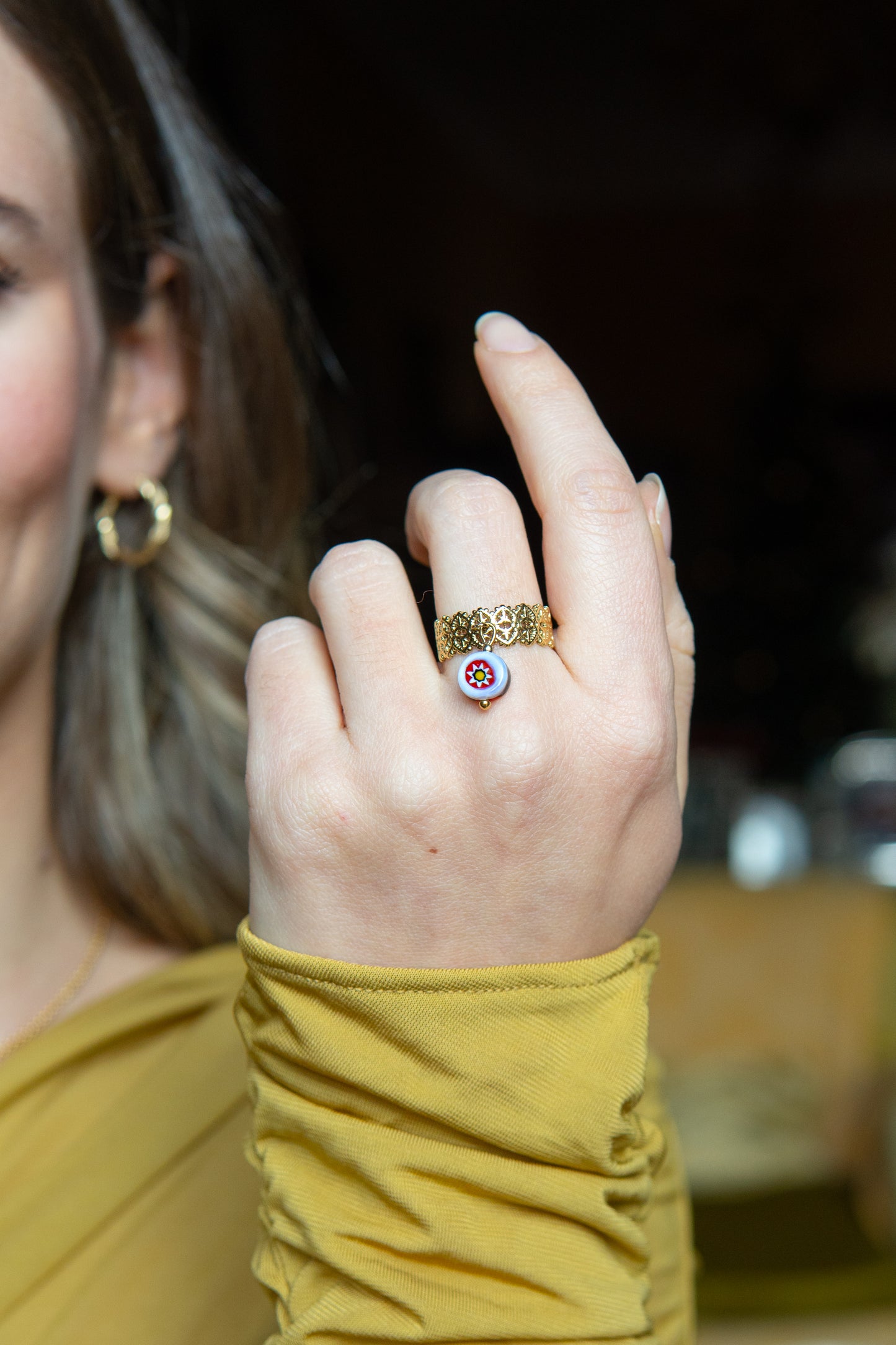 ANELLO BUNIGÒLO BIANCO E ROSSO