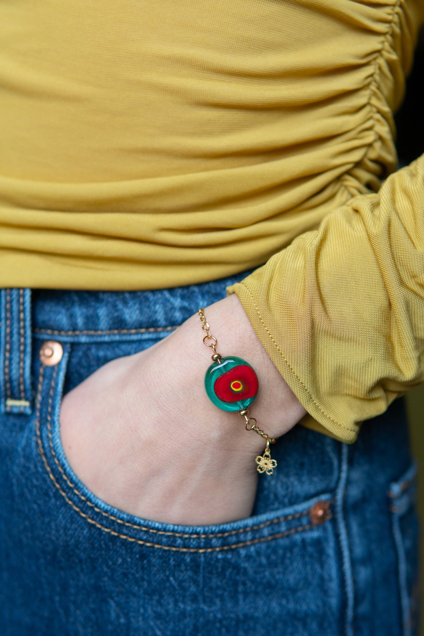 BRACCIALE MOMÒN ACQUAMARINA