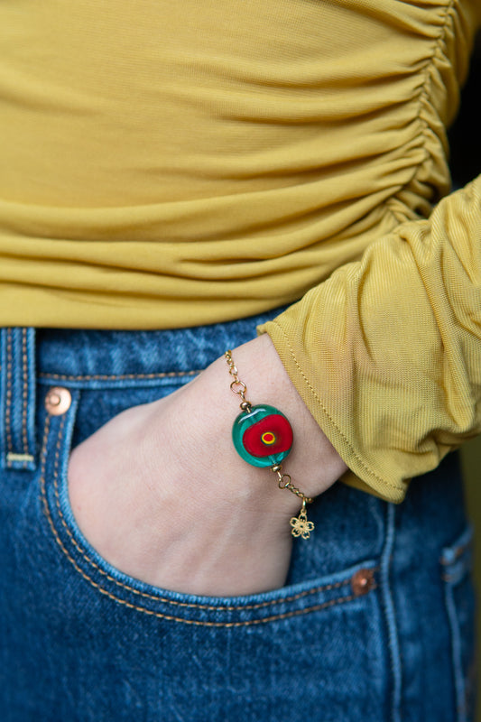 BRACCIALE MOMÒN ACQUAMARINA