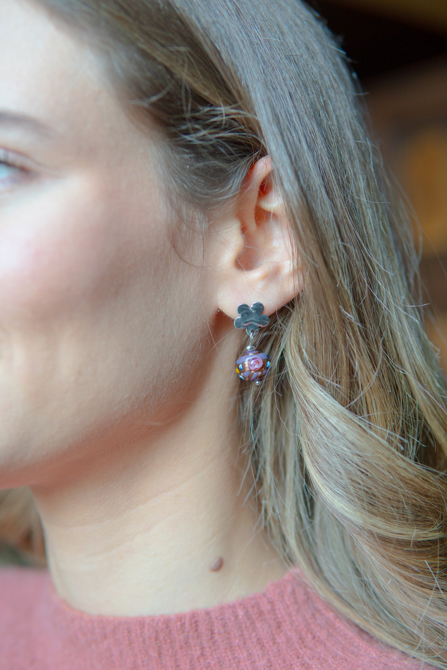 ORECCHINI MINI DELISSIA MALVA