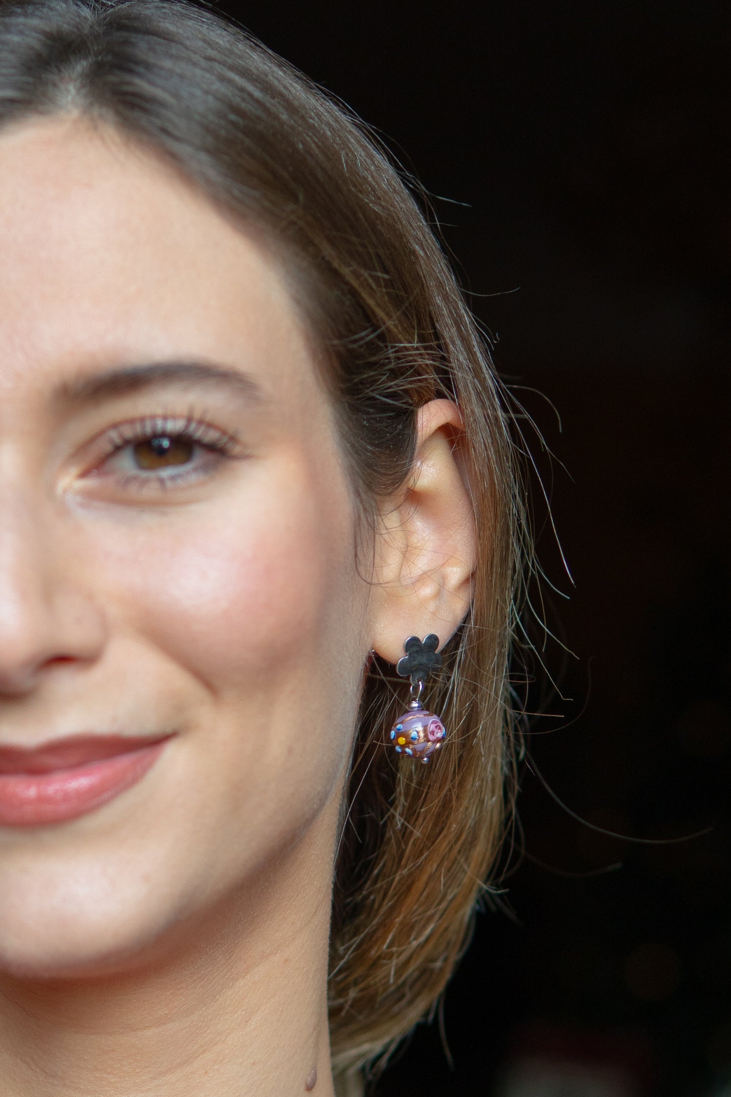 ORECCHINI MINI DELISSIA MALVA