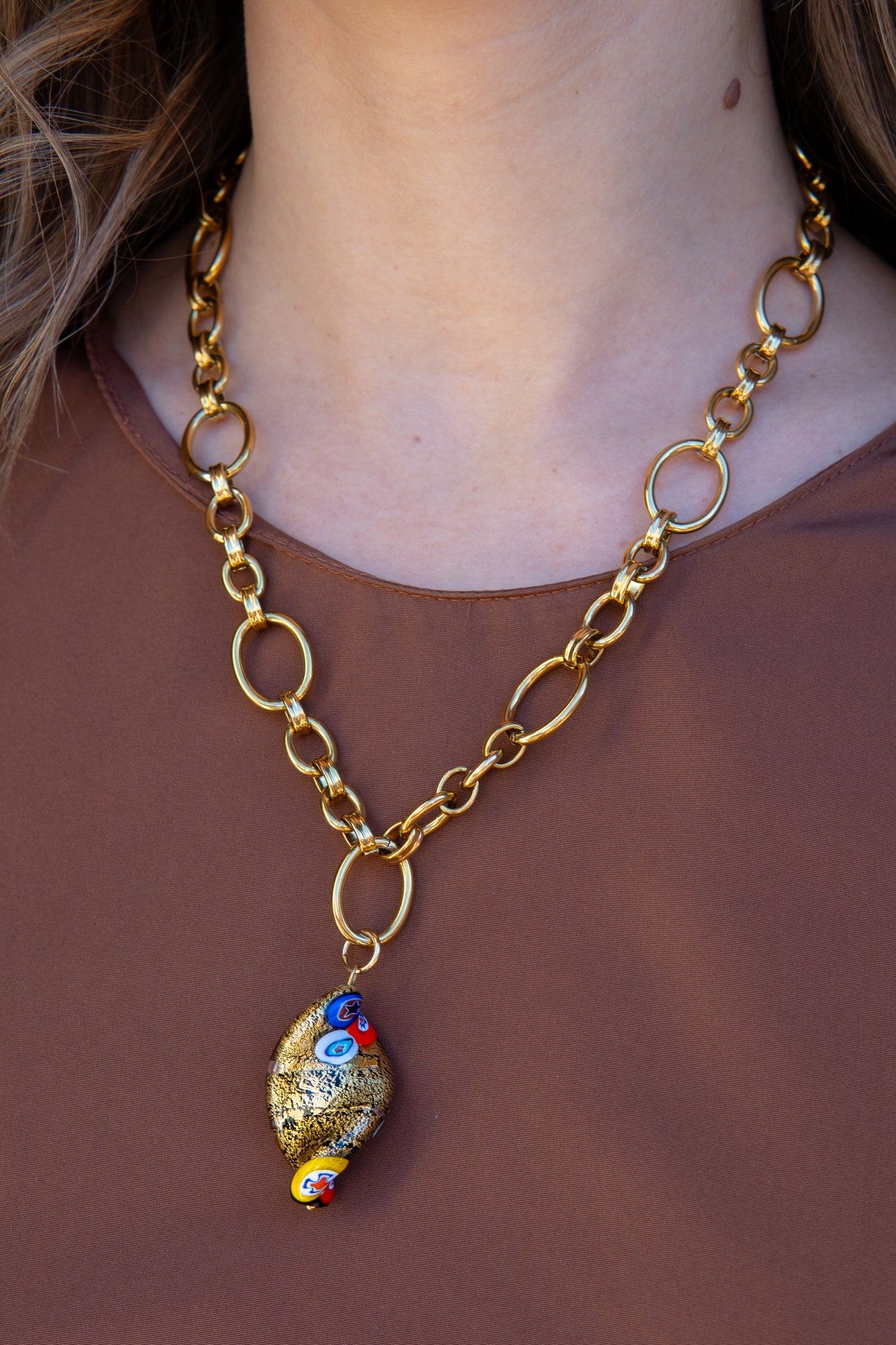 COLLANA SBRILÙSSO D'ORO