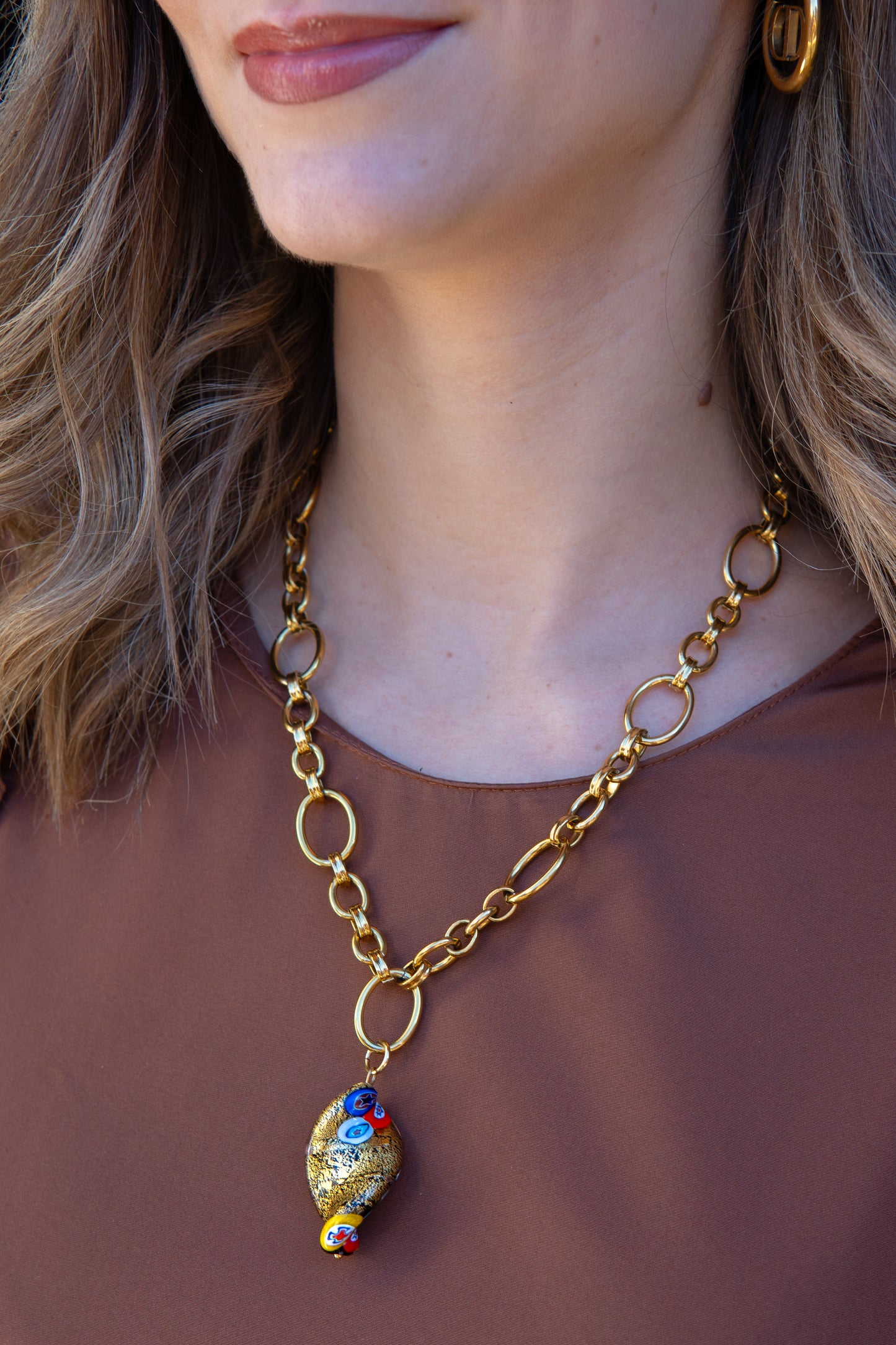 COLLANA SBRILÙSSO D'ORO