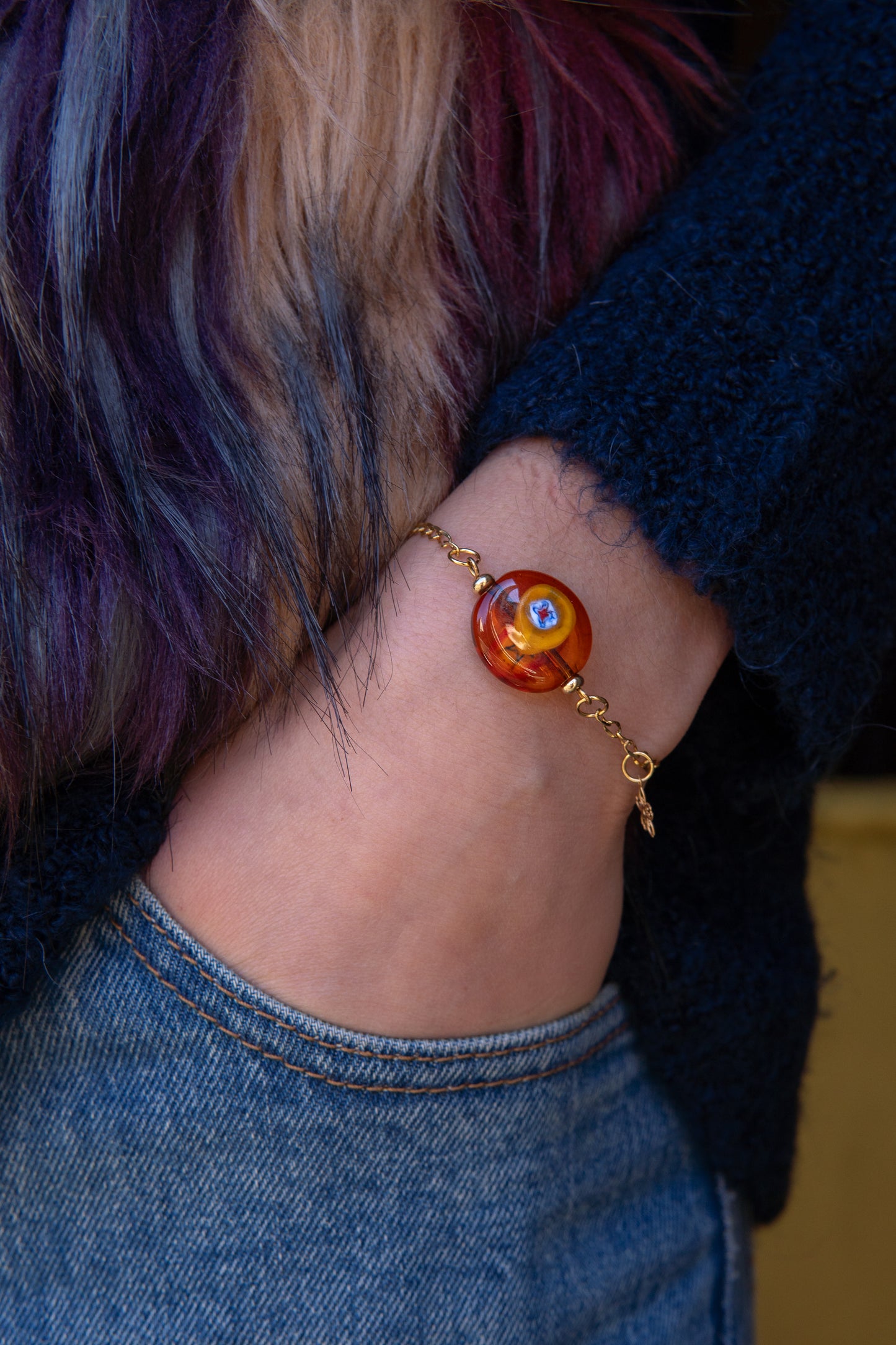 BRACCIALE MOMÒN ARANCIO