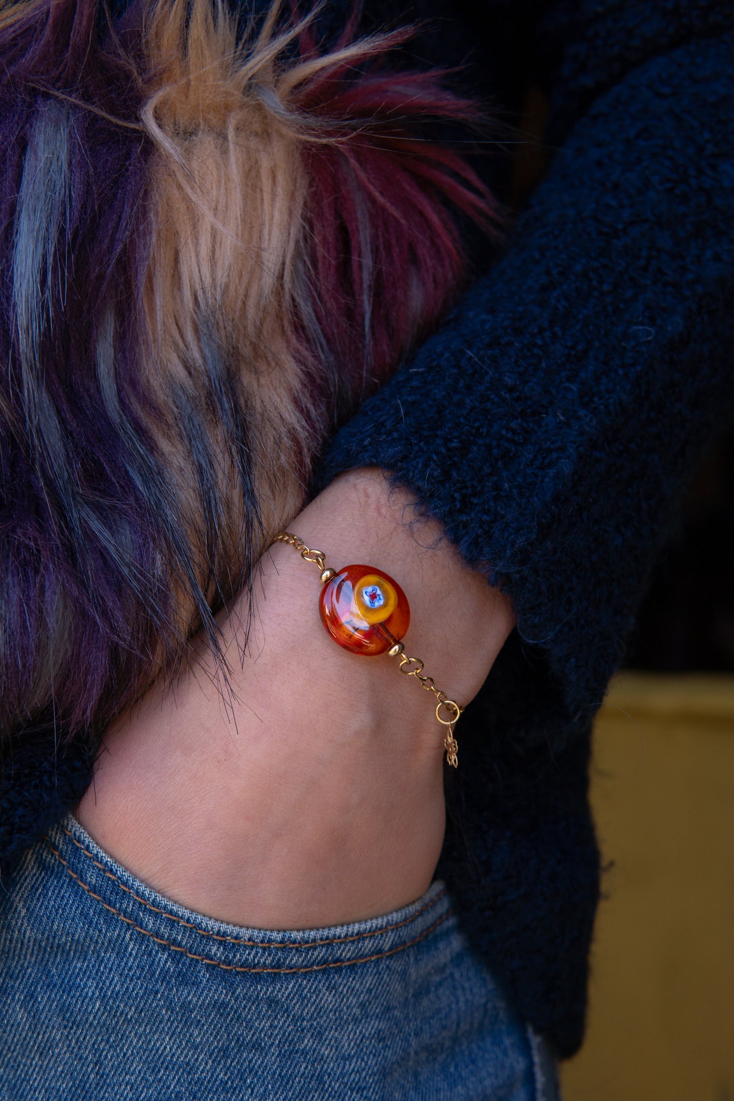 BRACCIALE MOMÒN ARANCIO