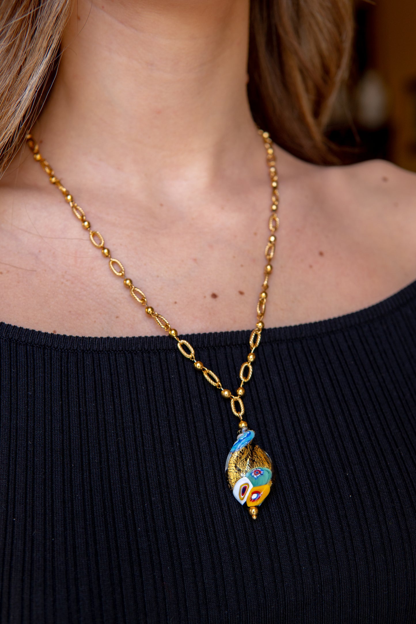 COLLANA SBRILÙSSO D'ORO