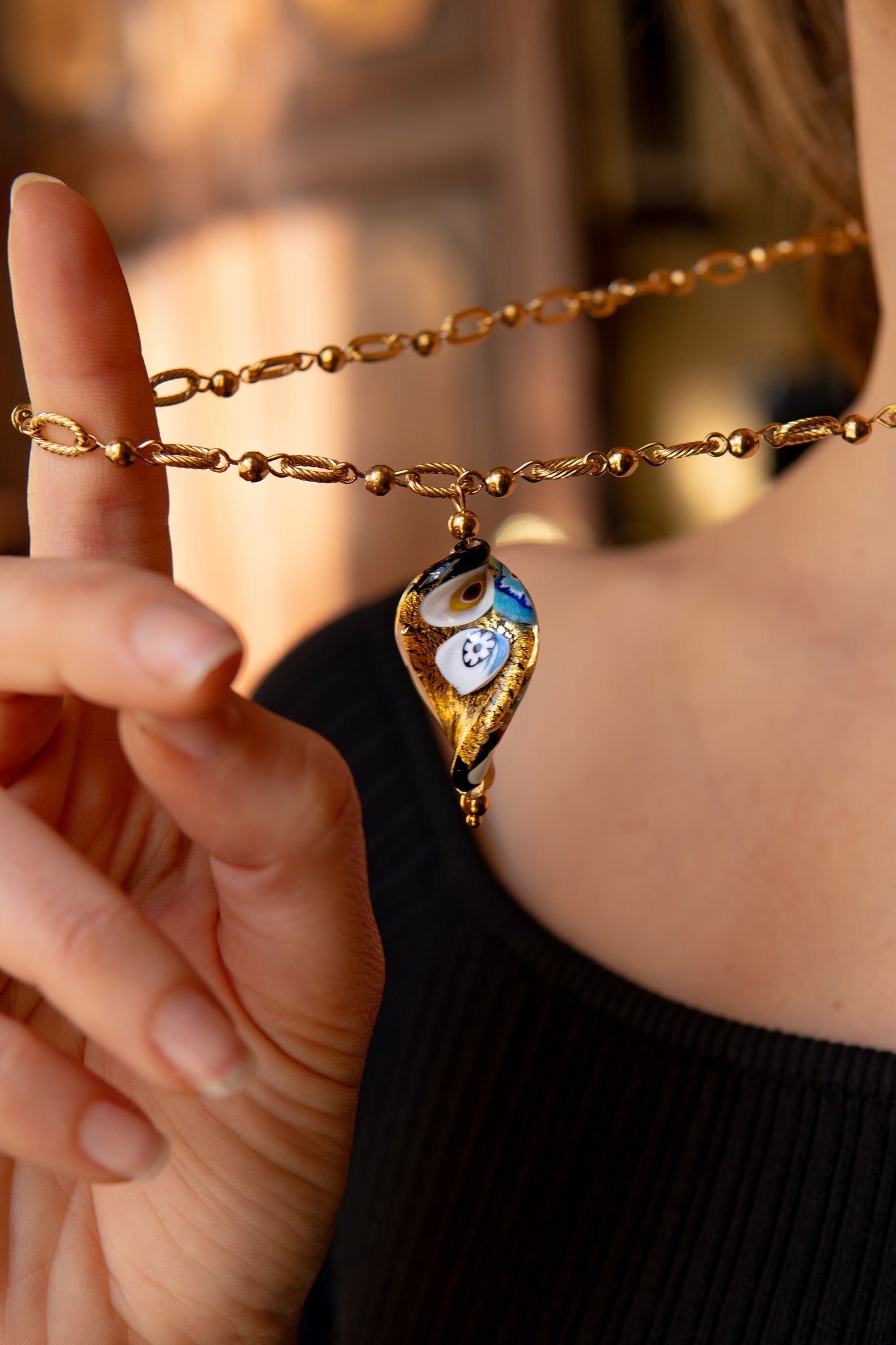 COLLANA SBRILÙSSO D'ORO