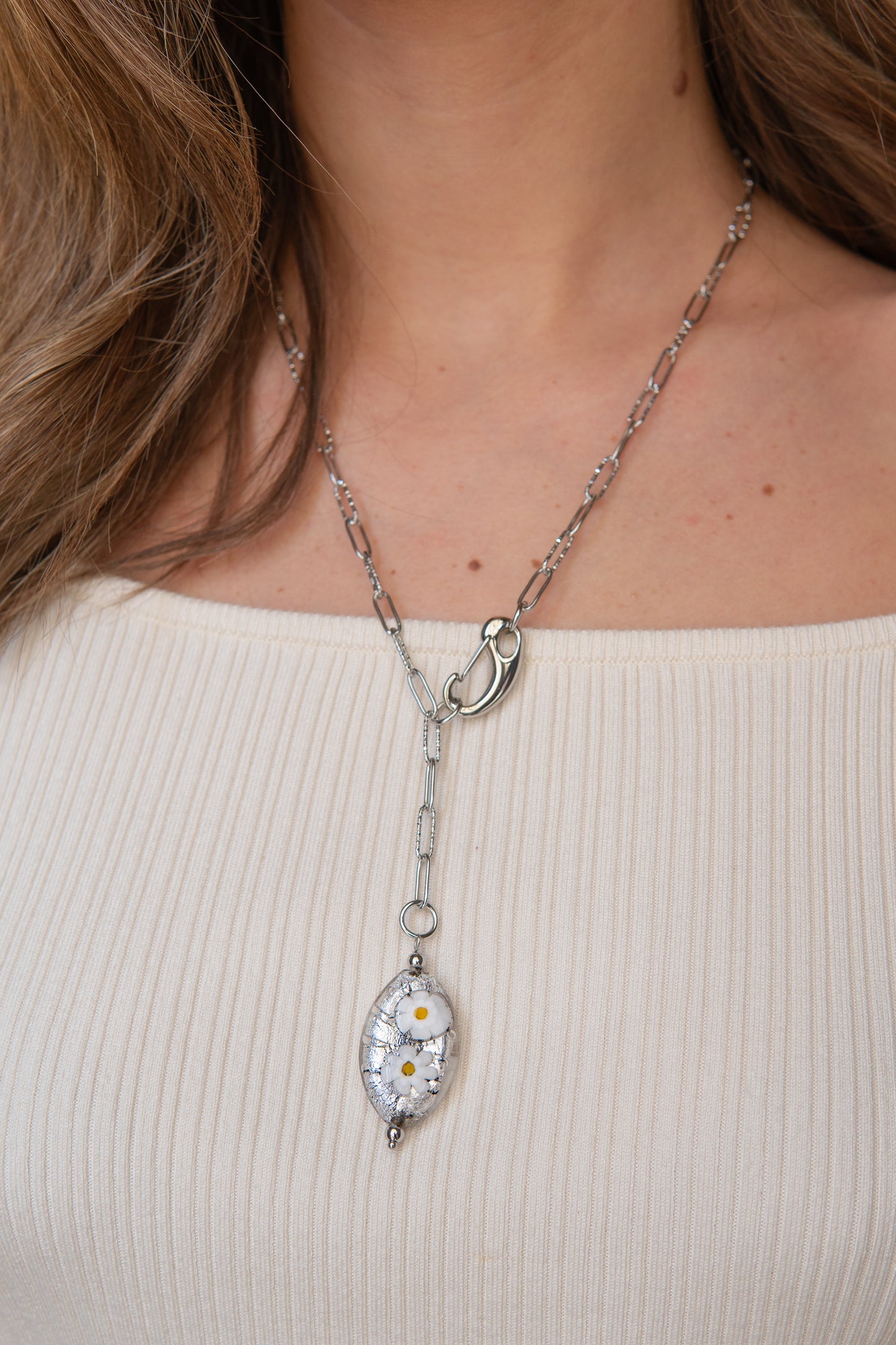 COLLANA FIORETA ARGENTO