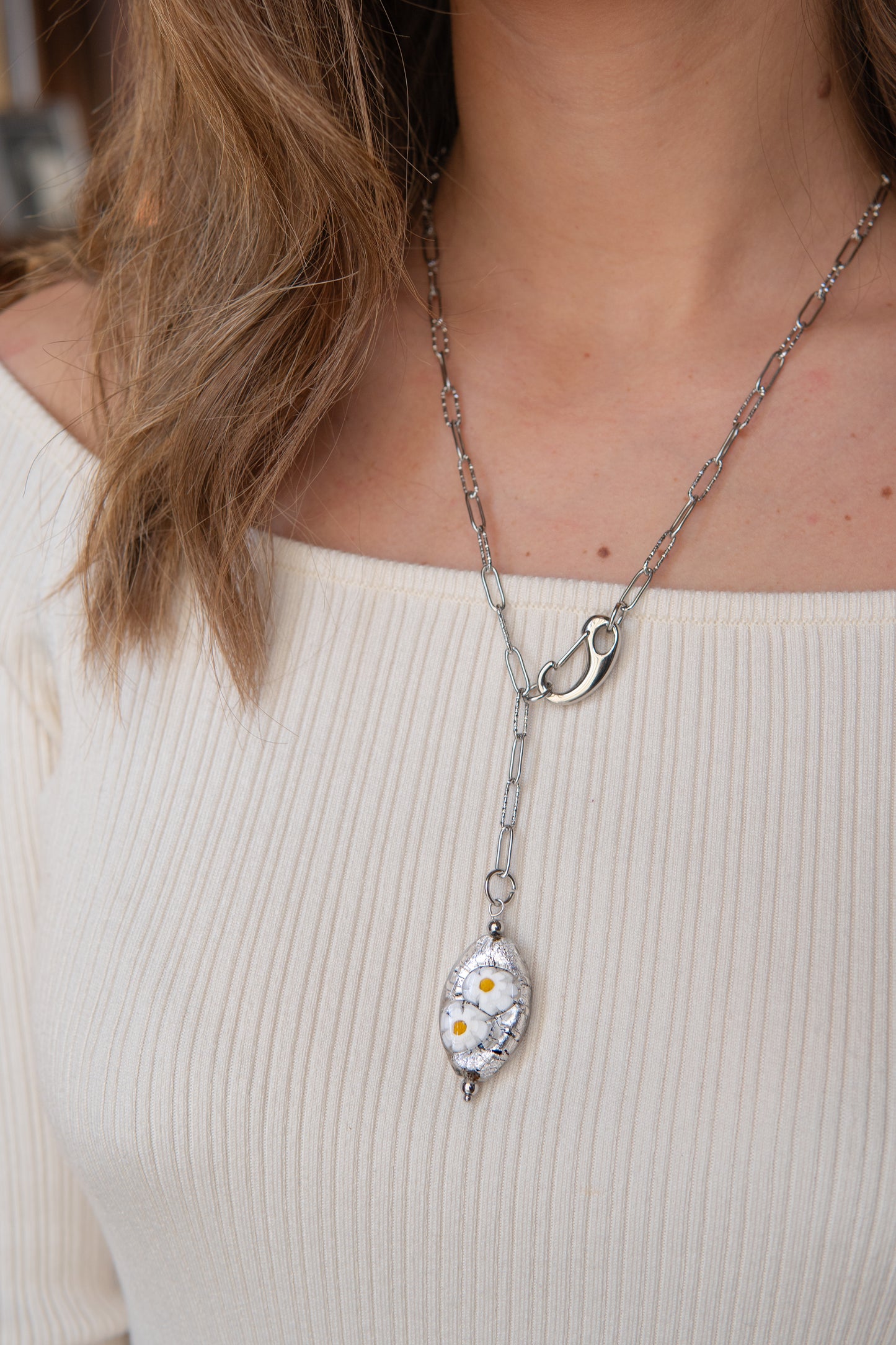COLLANA FIORETA ARGENTO