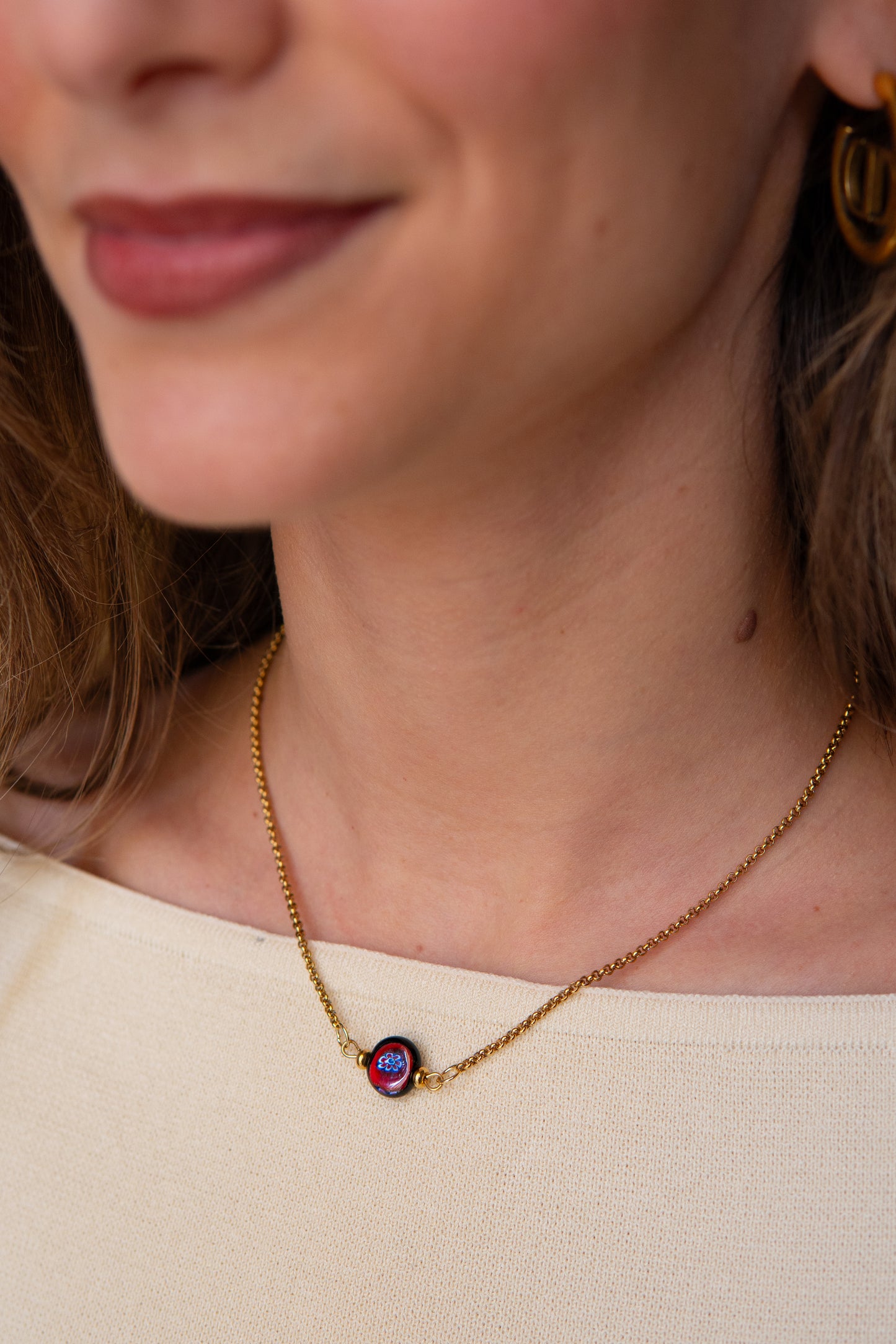 COLLANA ÒCIÈTO ROSSO