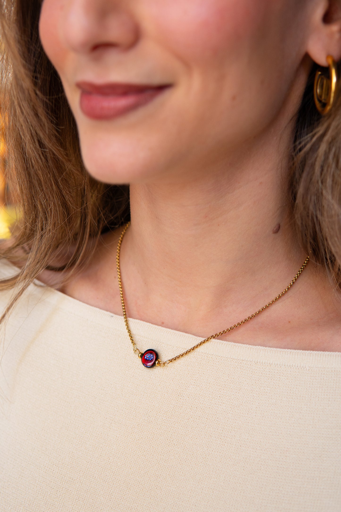COLLANA ÒCIÈTO ROSSO
