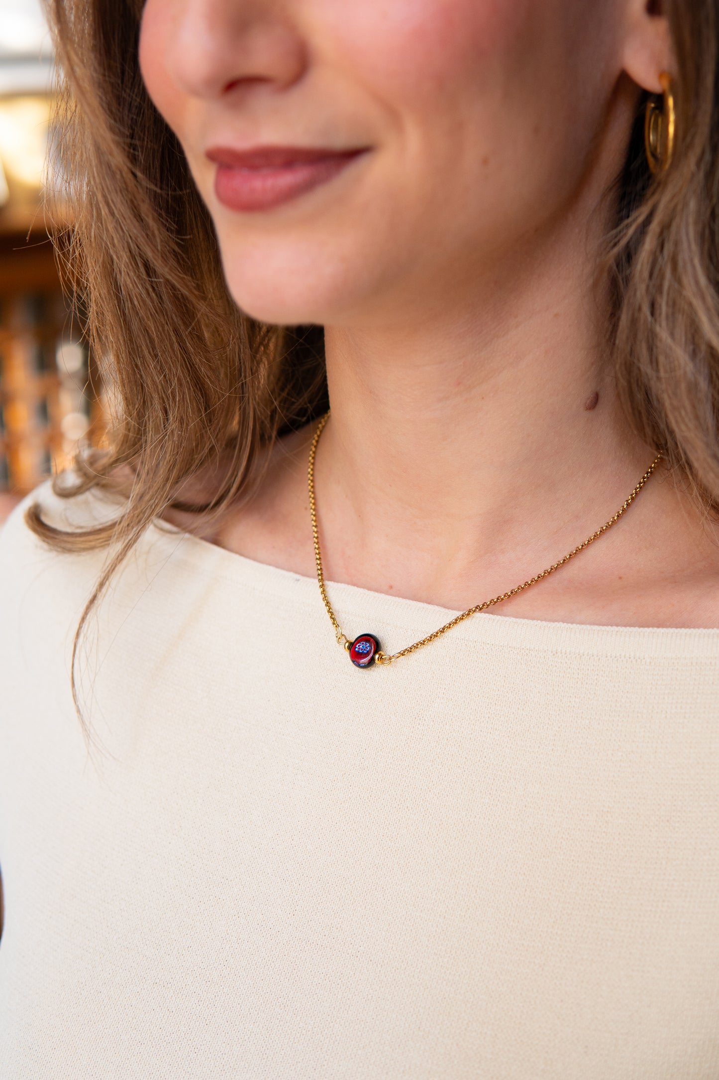 COLLANA ÒCIÈTO ROSSO