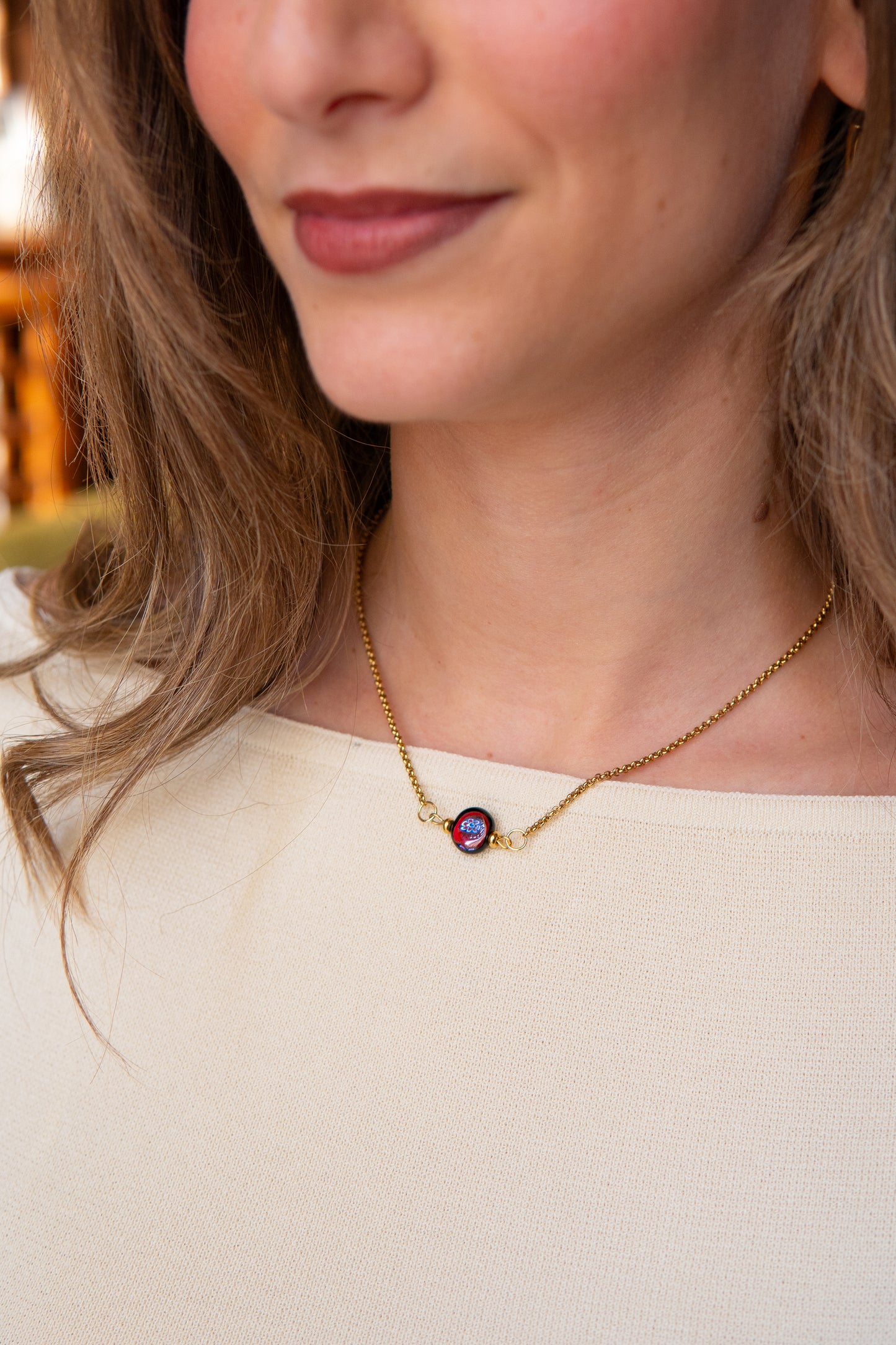 COLLANA ÒCIÈTO ROSSO