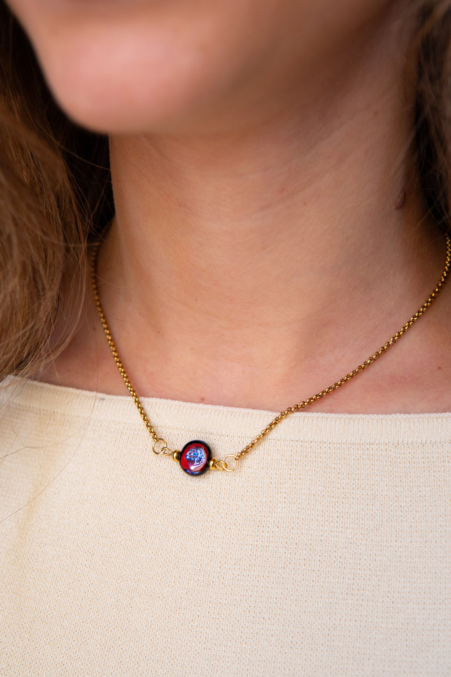 COLLANA ÒCIÈTO ROSSO